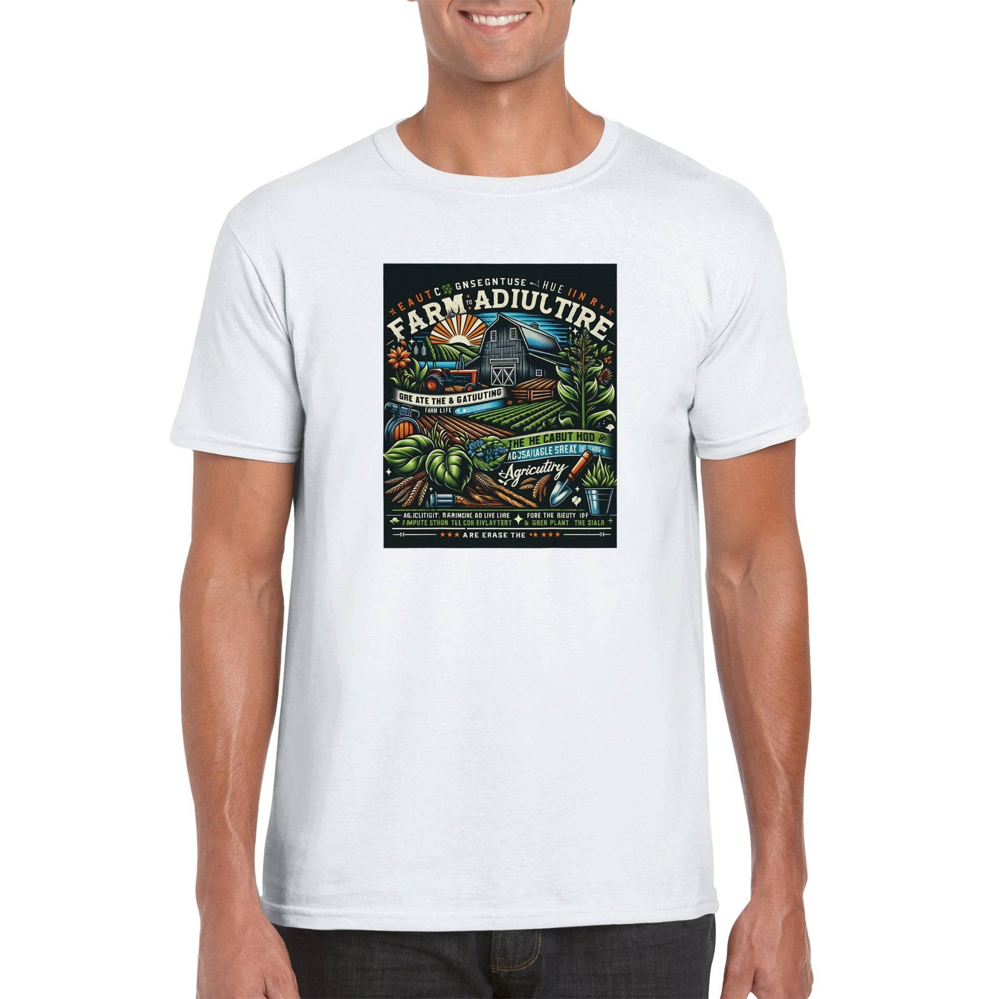 Classic Crewneck "Barnyard Bliss" Farm T-Shirt - 100% soft, breathable cotton - BeinCart