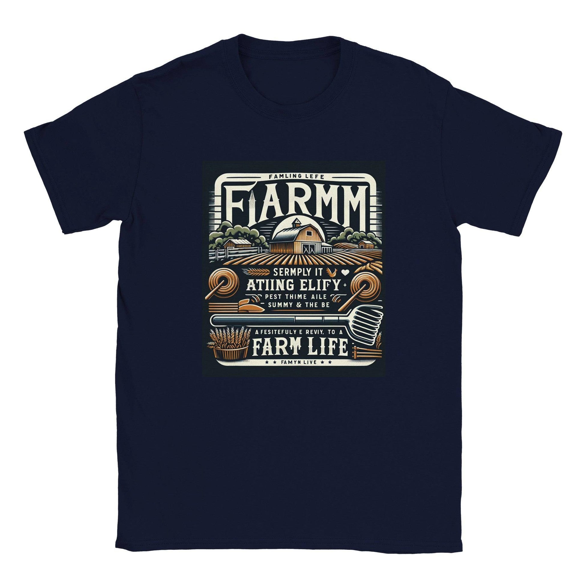 Classic Crewneck "Country Life" Farm T-Shirt - 100% soft, breathable cotton - BeinCart