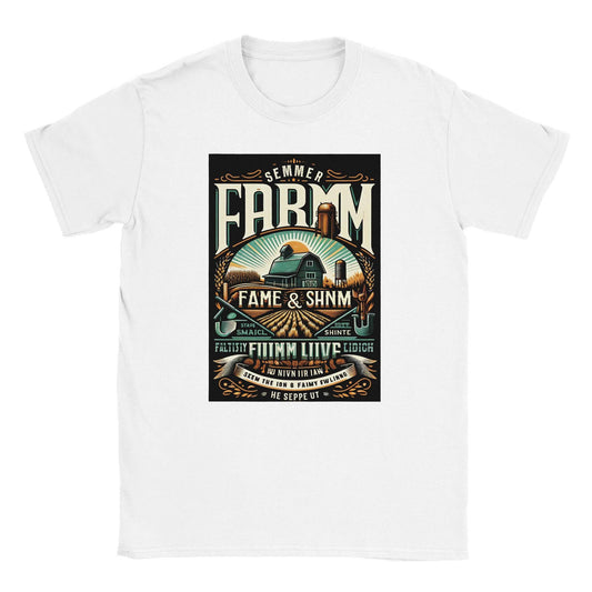 Classic Crewneck "Farm Life" T-Shirt - 100% soft, breathable cotton - BeinCart