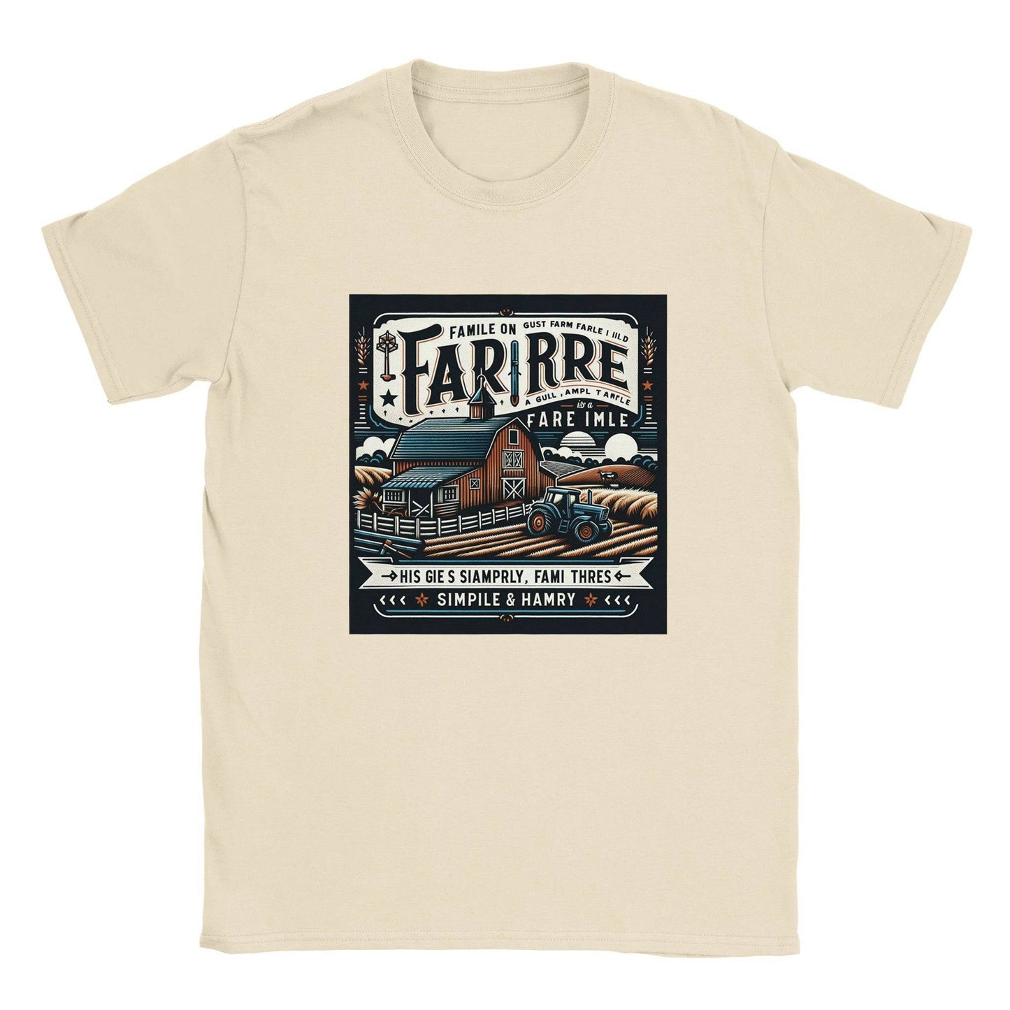 Classic Crewneck "Harvest Haven" Farm T-Shirt - 100% soft, breathable cotton - BeinCart