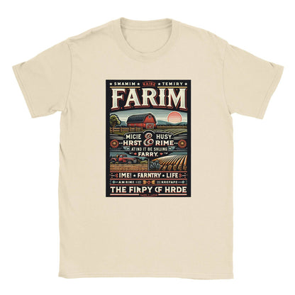 Classic Crewneck "Country Roots" Farm T-Shirt - 100% soft, breathable cotton - BeinCart