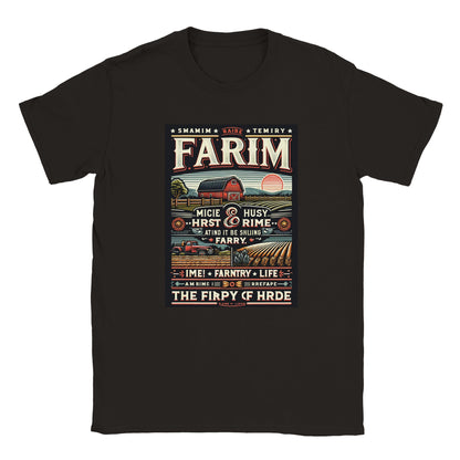 Classic Crewneck "Country Roots" Farm T-Shirt - 100% soft, breathable cotton - BeinCart