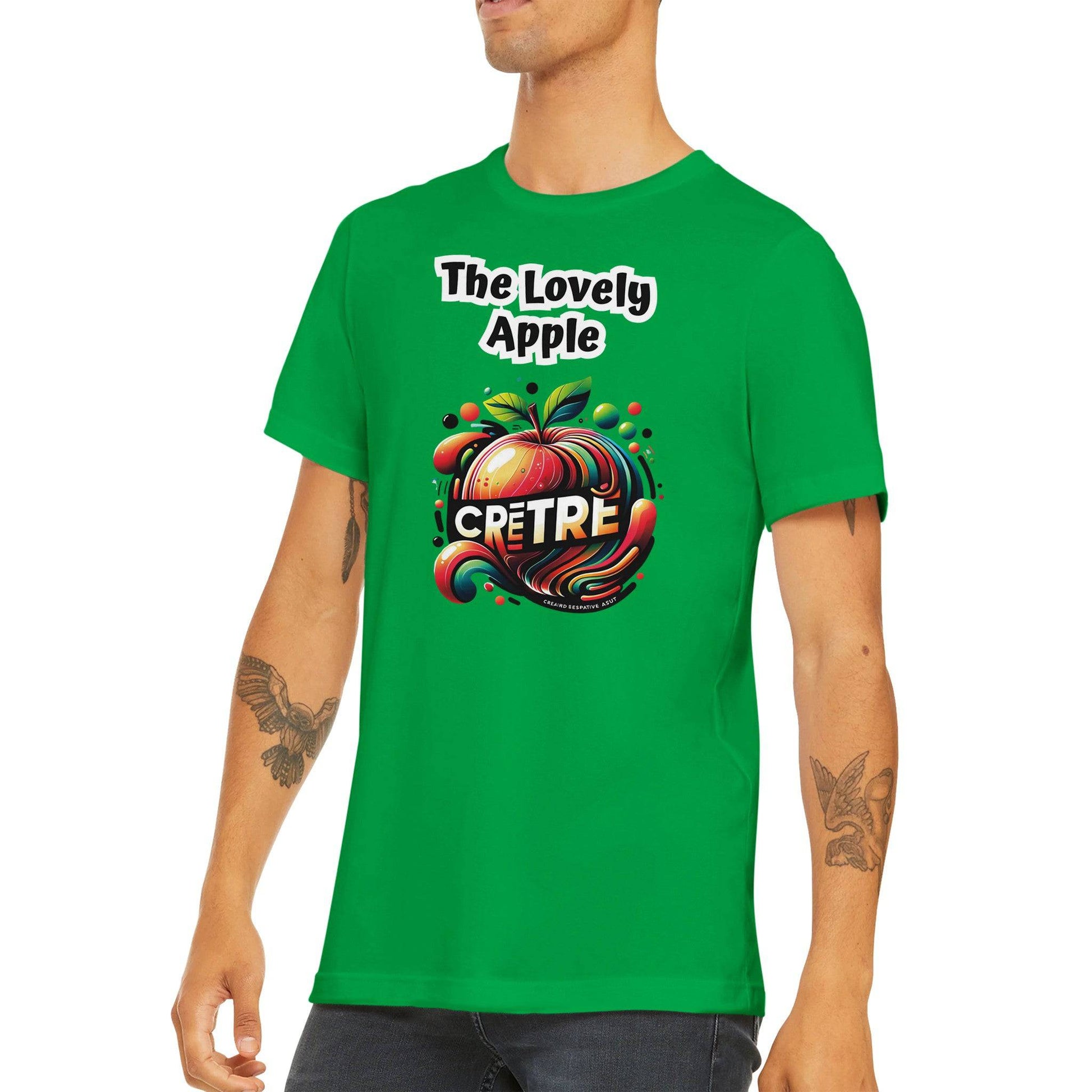 Classic Crewneck "Lovely Apple" T-Shirt - 100% soft, breathable cotton - BeinCart