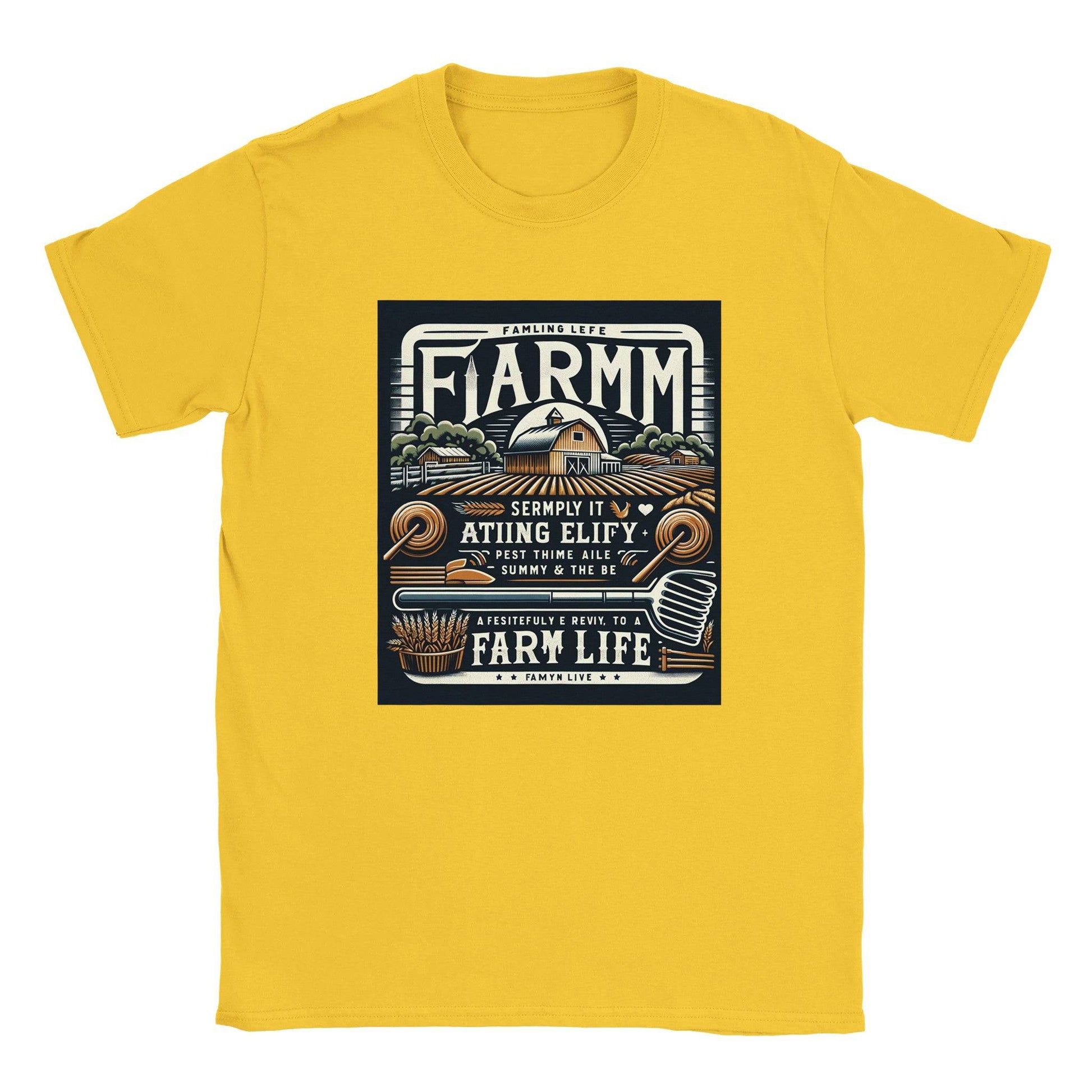 Classic Crewneck "Country Life" Farm T-Shirt - 100% soft, breathable cotton - BeinCart