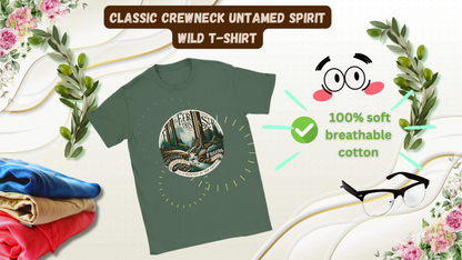 "Untamed Spirit" Wild  design T-Shirt - 100% soft, breathable cotton